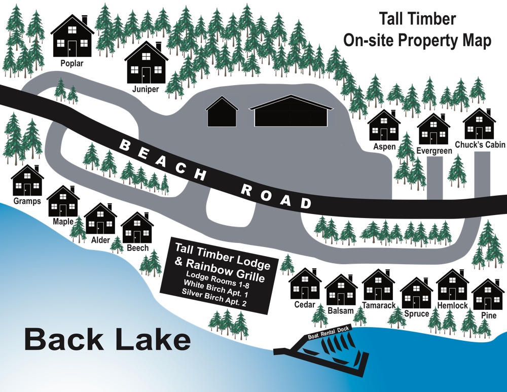 Tall Timber Property Site Map